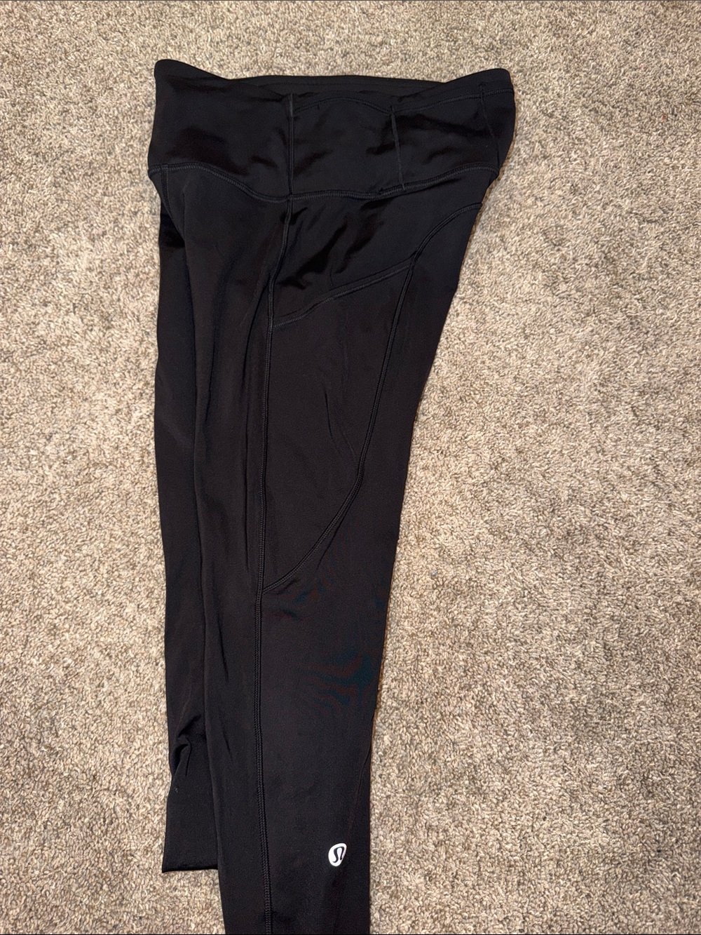 Lululemon Fast and Free Leggings 25” size 6 Black - Picture 5 of 6